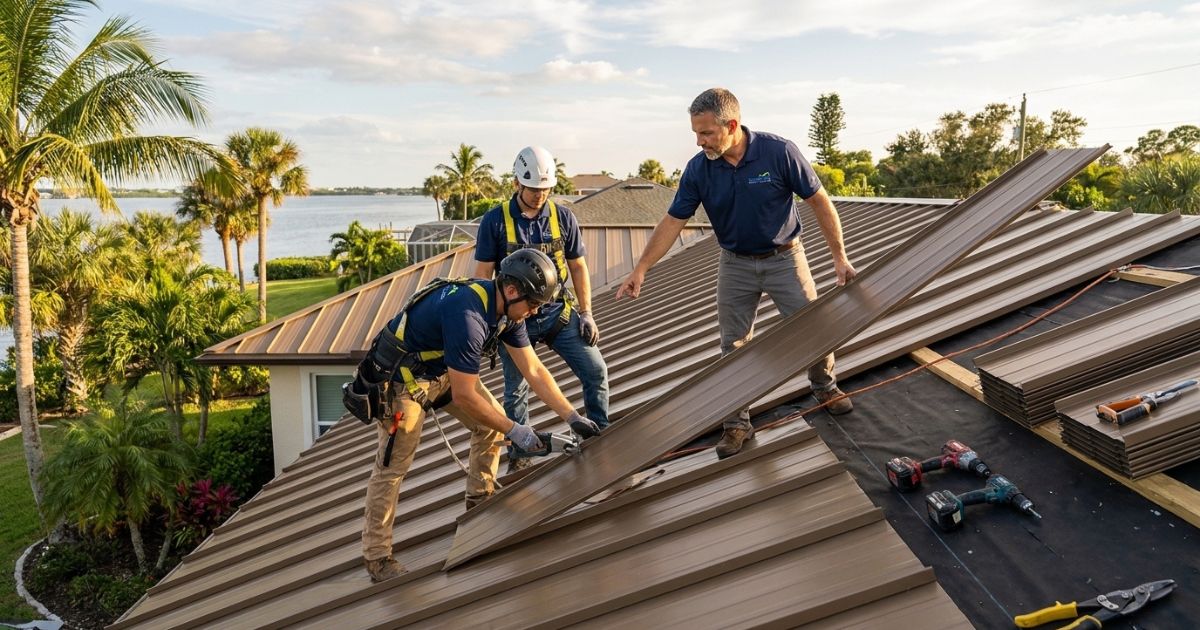 metal roofing installation in Palm Bay Florida